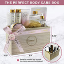 Mothers Day Bath Gift Set - Spa Gift Basket with Milky Coconut, Vitamin E Body Scrub