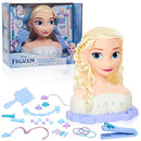 Deluxe Elsa Styling Head, Blonde Hair, 30 Piece Pretend Play Set