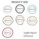Boho Handmade Beaded African Anklets Multicolor Women Stretch Seed Beads