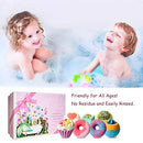 7 Natural Bath Bomb Gift Set, Handmade Bubble Bathbombs