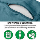 Cooling Gel Foam Pet Bed for Dogs and Cats - Sherpa and Suede Snuggery Blanket
