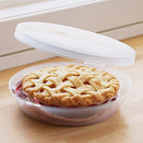 Stay Fresh Pie Keeper with Hinged Lid, Universal Storage Container, Plastic