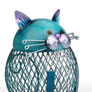 Cat Coin Box Piggy Bank Animal Ornament Iron Art Handcrafts