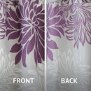 Bathroom Shower Curtain Floral Printed Cute Chic Microfiber Fabric Bath Curtains
