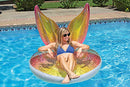 Poolmaster Glitter Pixie Inflatable Swimming Pool Party Float (48 Inch), Multi-Color