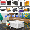 5G WiFi Projector with Bluetooth 5.1, 9000Lumens HD Movie Projector, 1080P