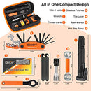 Bicycle Repair Bag & Bicycle Tire Pump, Home Bike Tool Portable Patches Fixes,