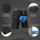 Men's Cycling Underwear, 3D Padded Bike Shorts,Quick Dry Breathable Bicycle Leggings