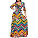 FANDEE Plus Size Maxi Dress for Women Casual Summer Sundress V-Neck
