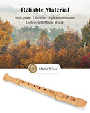 Soprano Beginners Recorder Baroque fingering C Key Maple Descant Recorder Instrument