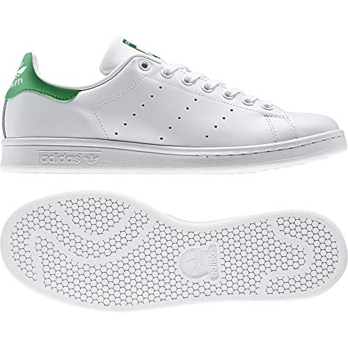 adidas Originals Men's Stan Smith (End Plastic Waste) Sneaker, White/White/Green