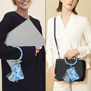 Keychain Bracelet, Doormoon Tassel Key Chain Wristlet Ring Circle Bangle