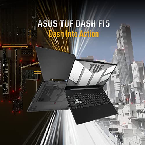 ASUS TUF Dash 15 (2022) Gaming Laptop, 15.6" 144Hz FHD Display, Intel Core i7-12650H, GeForce RTX 3060, 16GB DDR5
