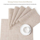 Placemats, Set of 8 Heat-Resistant Placemats Stain Resistant Anti-Skid Placemats
