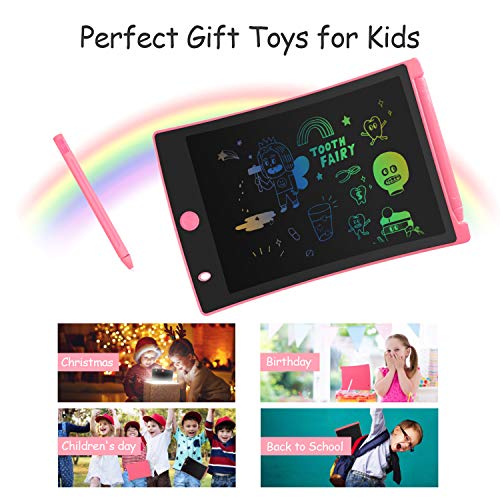 LCD Writing Tablet for Kids, Colorful Doodle Board Drawing Pad for Kids