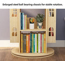 Rotating Bookshelf 360 Display Floor Standing Bookcase Storage Rack for Kids