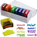 Teacher Stamps for Grading Classroom，Parent Signature Self-Inking Teacher Stamp Set