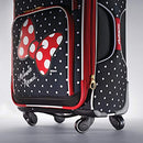 Disney Softside Luggage with Spinner Wheels, Minnie Mouse Red Bow, 2-Piece Set