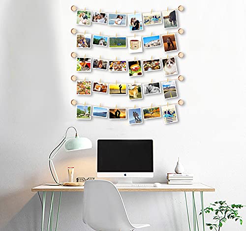 BLONGANG Hanging Photo Display Wood Picture Photo Frame Room Wall Decor
