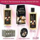 9 Pc Bath Gift Set for Women - Coconut & Honey Almond Bath Spa Gift Set