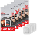 5 Pack - SanDisk Ultra 16GB SD SDHC Memory Flash Card UHS-I Class 10