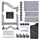 Laundry Sorter Cart 4-Bag Classics Rolling Laundry Hamper Black