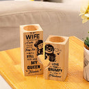 Candle Holder Wife Gifts from Husband - to My Wife You are My Queen Forever - Gift for Birthday, Anniversary