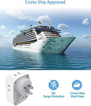 Multi Plug Outlet Extender with USB,Electrical 4 Outlet Box Splitter with 3 USB Wall