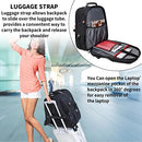 Extra Large 52L Travel Laptop Backpack with USB Charging Port Fit 17 Inch Laptops