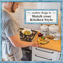 Kitchen Canisters Set of 3 - Airtight Potato, Onion & Garlic Keeper -White
