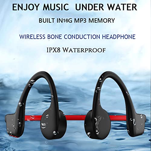 Waterproof Bone Conduction Bluetooth Headphones Ultralight Swimming Headphones