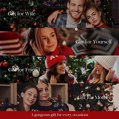 September Birthstone Jewelry Sapphire Necklace for Women Sterling Silver Rose Flower