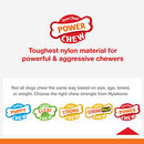 Nylabone Power Chew Textured Dog Chew Ring Toy Ring Flavor Medley X-Large/Souper (1 Count)