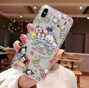 Doodle Graffiti Scribble Minnie Mickey Mouse Cartoon Clear Soft TPU Cover Case