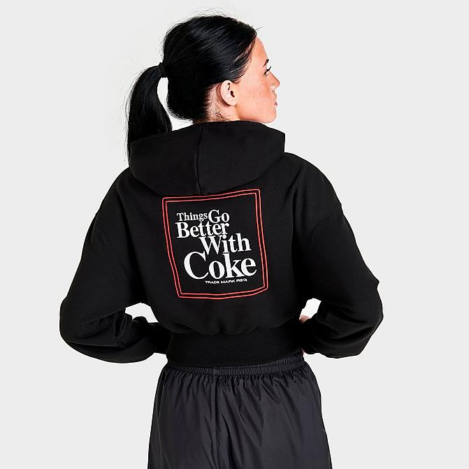 WOMEN'S PUMA X COCA-COLA CROPPED PULLOVER HOODIE