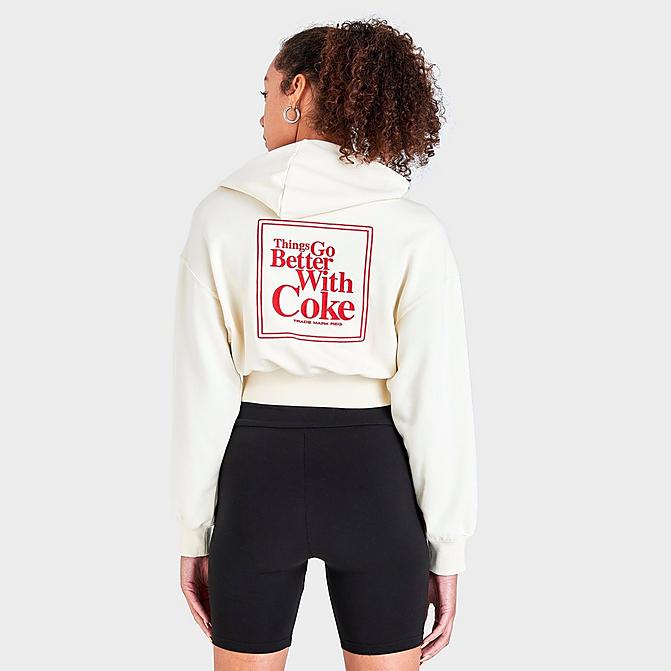 WOMEN'S PUMA X COCA-COLA CROPPED PULLOVER HOODIE