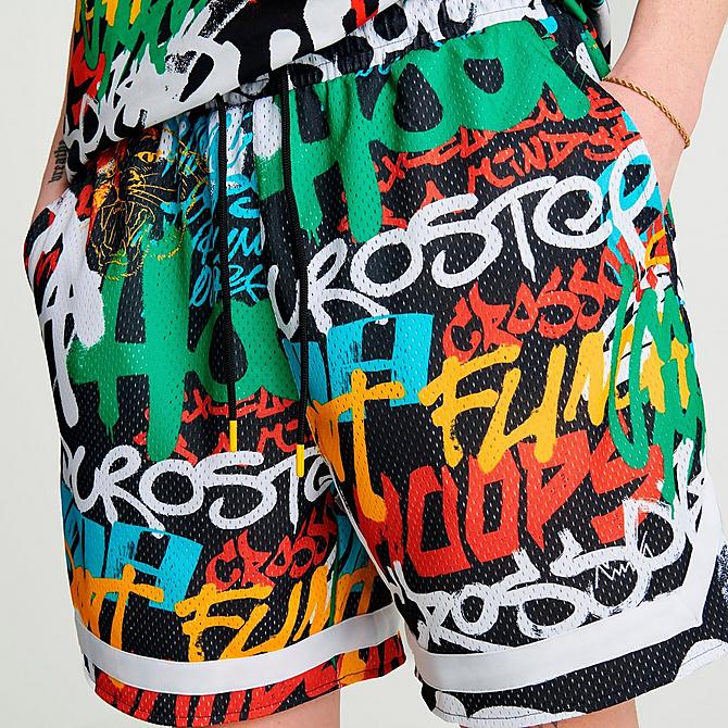 MEN'S PUMA GRAFFITI PRINT BASKETBALL SHORTS