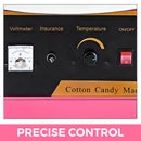 Electric Cotton Candy Floss Maker Machine with Cart Sugar Scoop and Stainless Steel 21