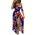 Woman Sexy playsuit Off Schouder Floral Party Short Sleeve jumpsuit