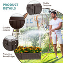 Raised Garden Bed Kit Outdoor Planter Box with Open Bottom Design and Optional Setup Shapes