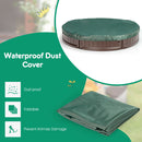 Sandbox with Built-in Corner Seat and Cover - Brown