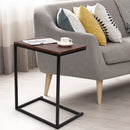 26 Inch Beside Sofa Laptop Holder End Stand Desk (Dark Brown)