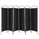 6 Feet 6-Panels Freestanding Folding Privacy Screen