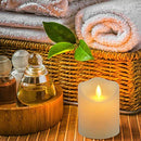 Flickering Flameless Candles Waterproof Outdoor Candles Battery Operated  Pack of 3