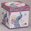 Peacock Porcelain Teapot and Cup Set - Elegant Peacock Design