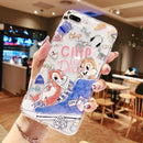 Doodle Graffiti Scribble Minnie Mickey Mouse Cartoon Clear Soft TPU Cover Case
