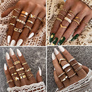 30 Pcs Vintage Gold Knuckle Rings Set