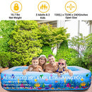 Inflatable Swimming Pool, 120"x 72"x 24", Full-Sized Above Ground