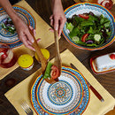16 Piece Stoneware Dinnerware Set, Service for 4