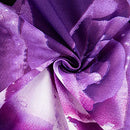 Purple Sheet Set Queen, 4 Piece Soft Microfiber Purple Rose Bedding Sheets Queen Bed